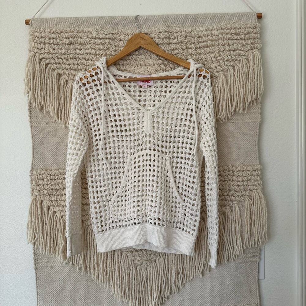 Solid & Striped Baja Crochet Hoodie